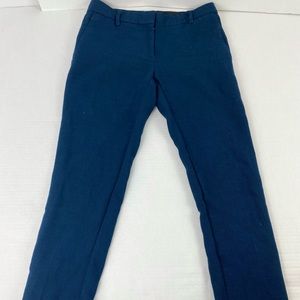 Ann Taylor Dress Ankle Pants Textured Blue Size 2